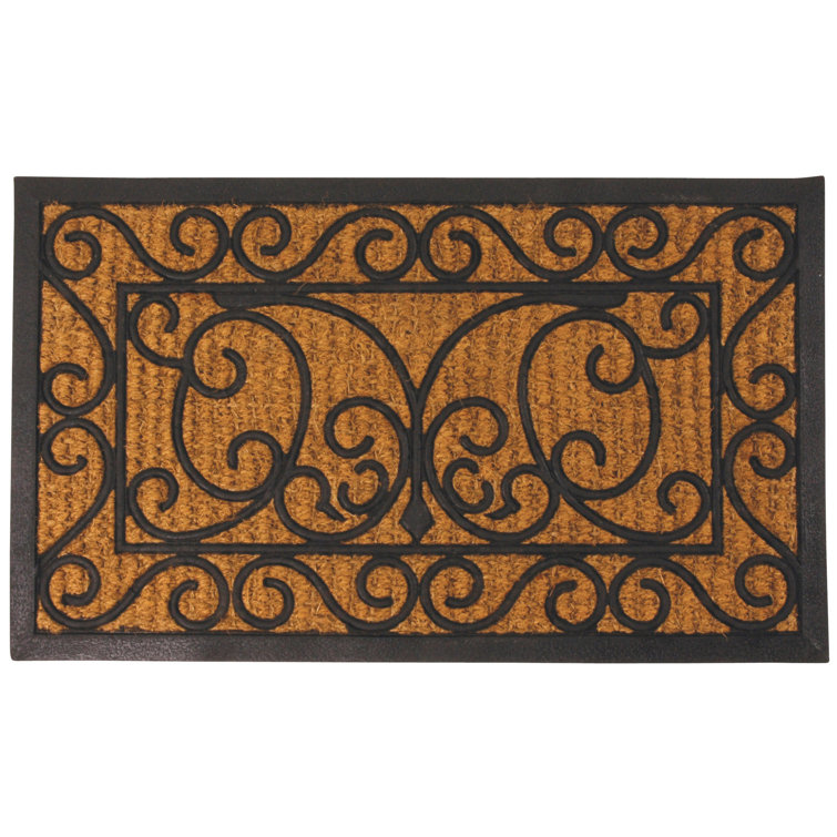 Dakota Fields Rectangle Rubber/Coir Doormat & Reviews Wayfair.co.uk